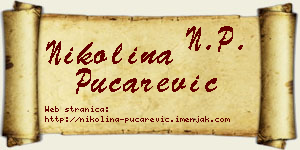 Nikolina Pucarević vizit kartica